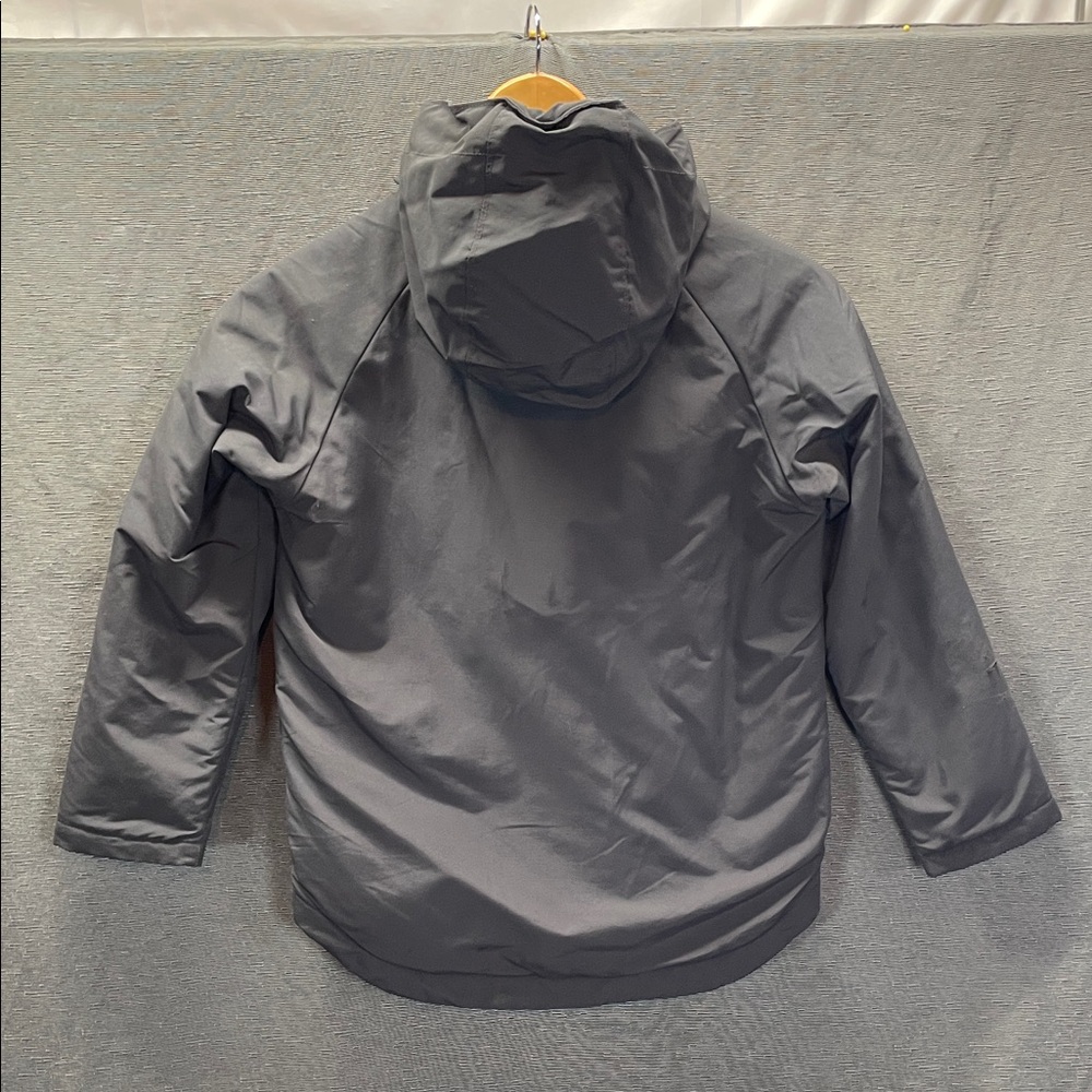Patagonia Kids Charcoal Hooded insulated Raincoat - Picture 6 of 10